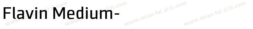 Flavin Medium字体转换